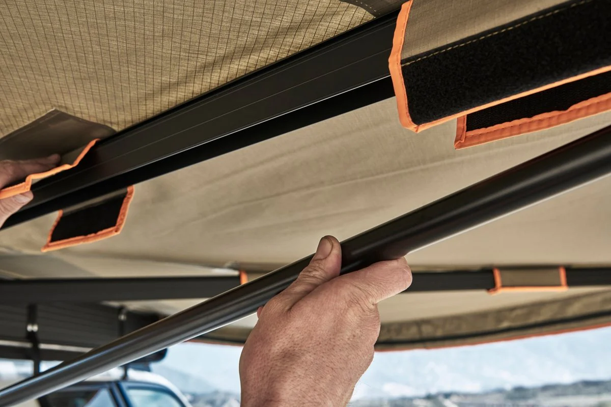 270 Degree Awning, Compact, Driver Side, C-Channel Aluminum, Olive - Image 6
