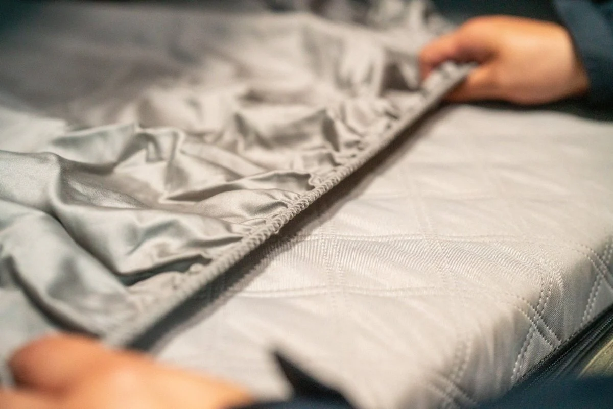 Alpha Cotton Fitted Sheets, Grey - Image 7