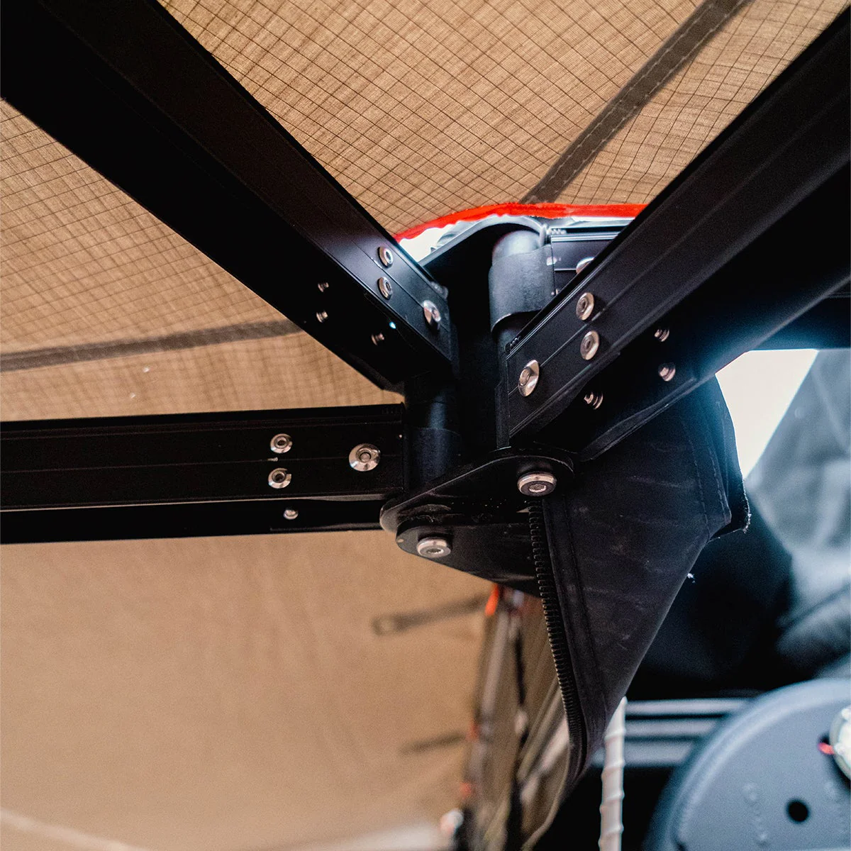 270 Degree Awning, XL, Driver Side, C-Channel Aluminum, Olive - Image 7