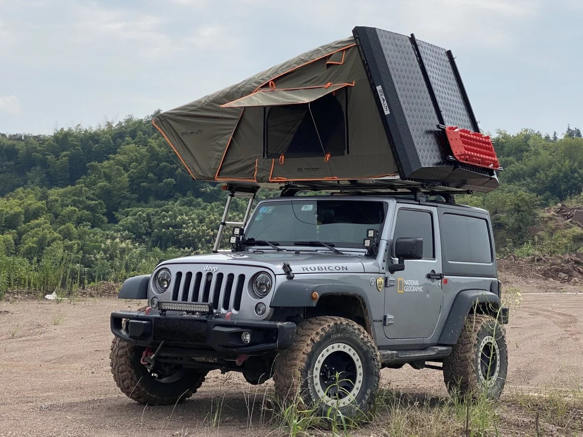 Stealth Hardshell Rooftop Tent, Aluminum, 3 Person, Black - Image 11