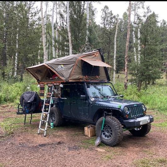 Stealth Hardshell Rooftop Tent, Aluminum, 3 Person, Black - Image 14