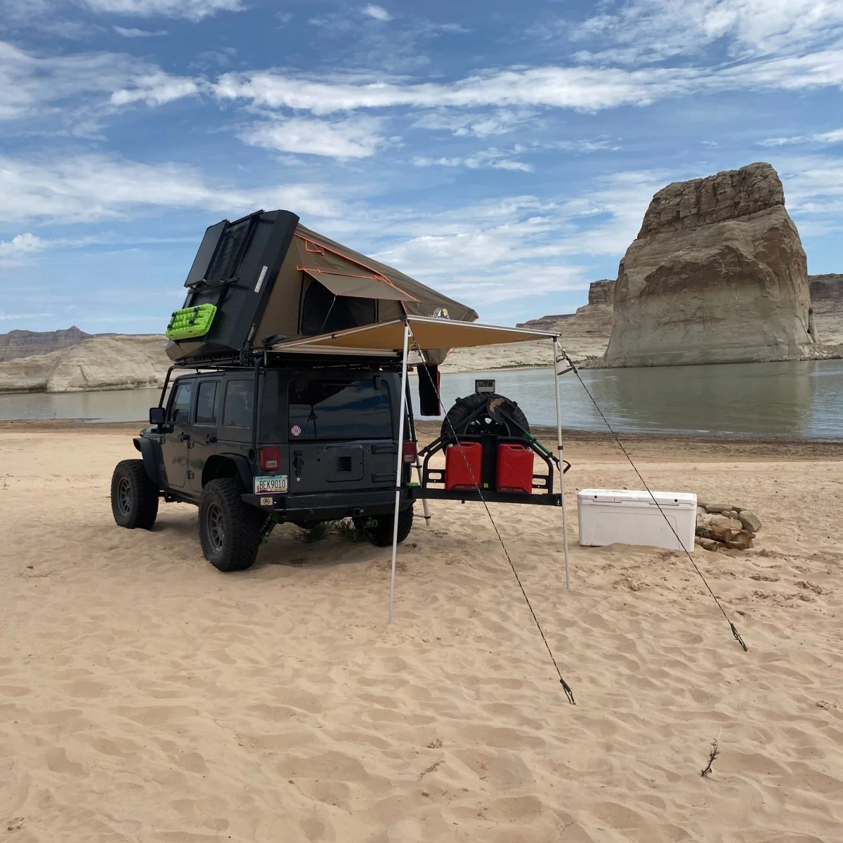 Stealth Hardshell Rooftop Tent, Aluminum, 3 Person, Black - Image 16