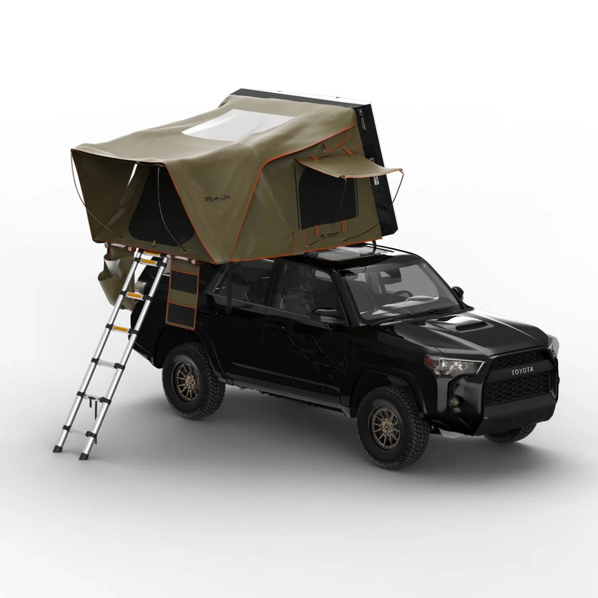 Stealth Hardshell Rooftop Tent, Aluminum, 3 Person, Black - Image 3