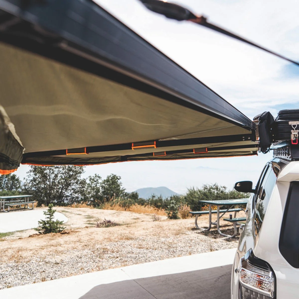 180 Degree Awning, XL, Driver or Passenger Side, C-Channel Aluminum, Olive - Image 6