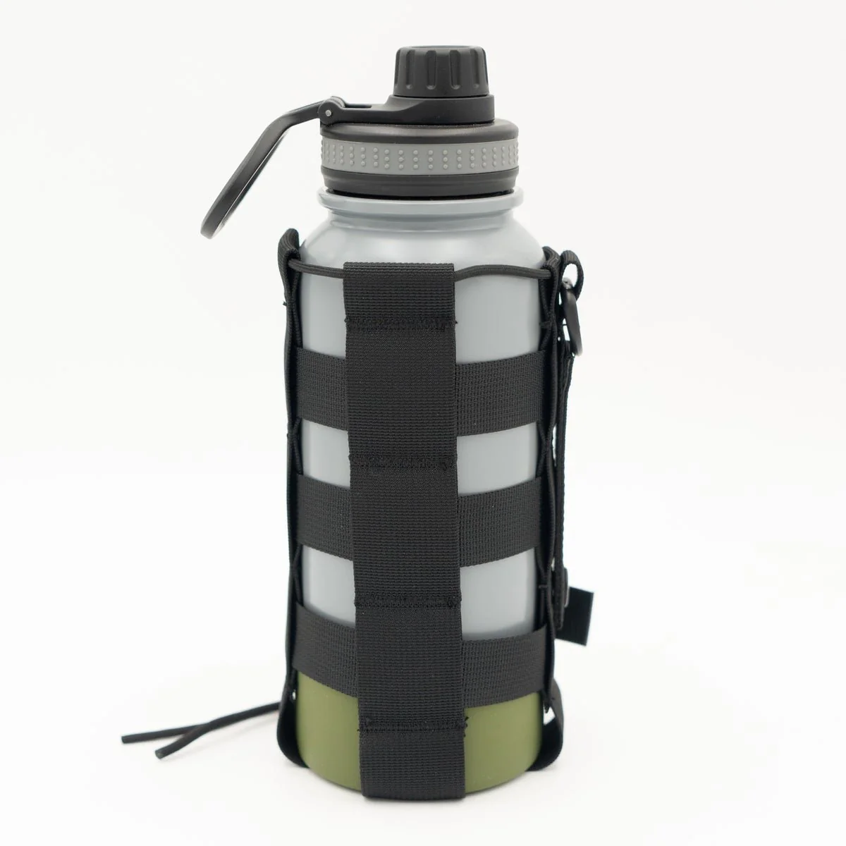 Steel Water Bottle Holster/Carrier, Nylon Webbing - Image 3