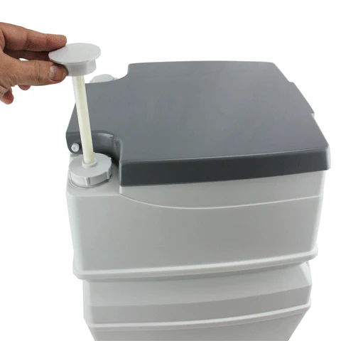 Portable Outdoor Toilet, Flushable, Removable Holding Tank, 5 Gallon - Image 3