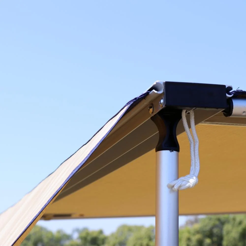 Truck or Car Awning Shade Wall, 4.5x6 Feet, Poly-Cotton Ripstop Fabric, Tan - Image 7