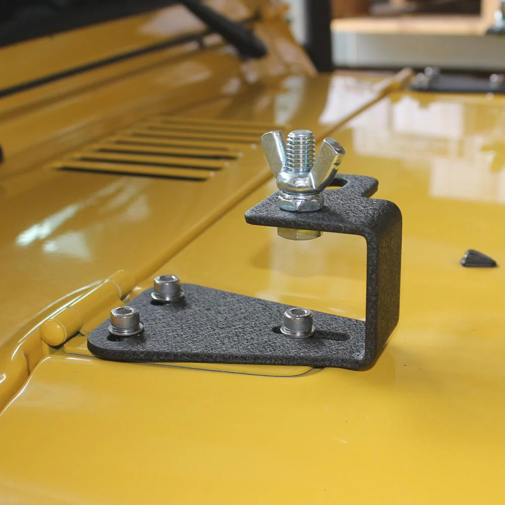 Hood Hinge Jack Mount, Lockable, 87-06 Jeep® Wrangler TJ/YJ - Image 4