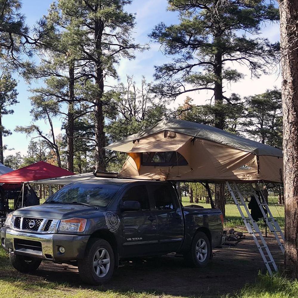Elite Rooftop Tent Includes Annex Room, 4-5 Person, Tan - Image 15