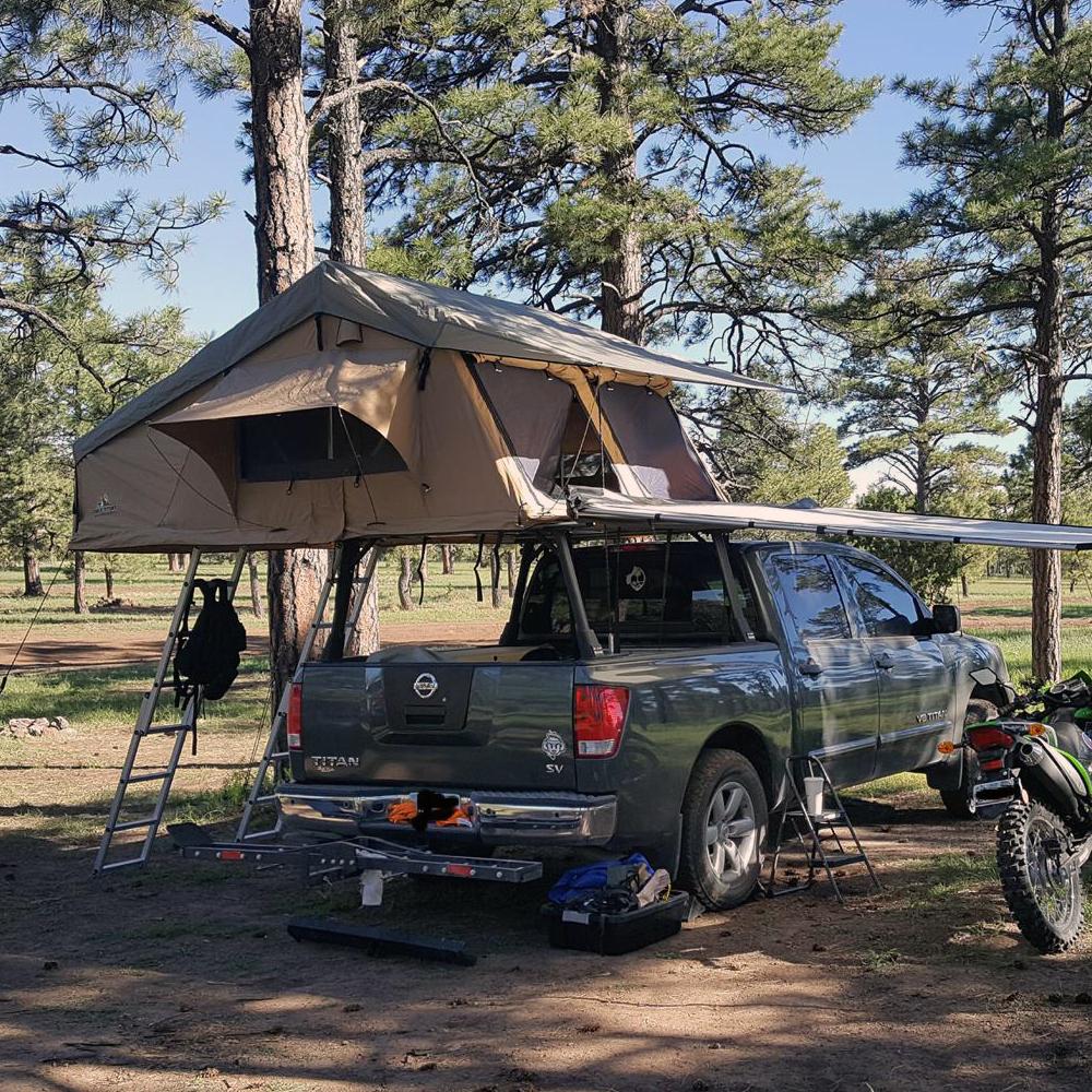 Elite Rooftop Tent Includes Annex Room, 4-5 Person, Tan - Image 19