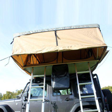 Elite Rooftop Tent Includes Annex Room, 4-5 Person, Tan - Image 21