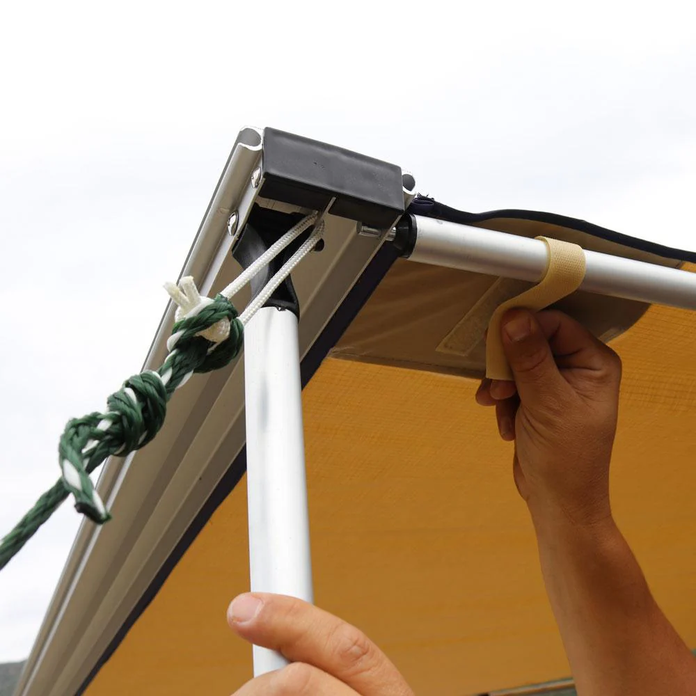 Truck or Car Awning, 4.5x6 Feet, Poly-Cotton Ripstop Fabric, Tan - Image 15