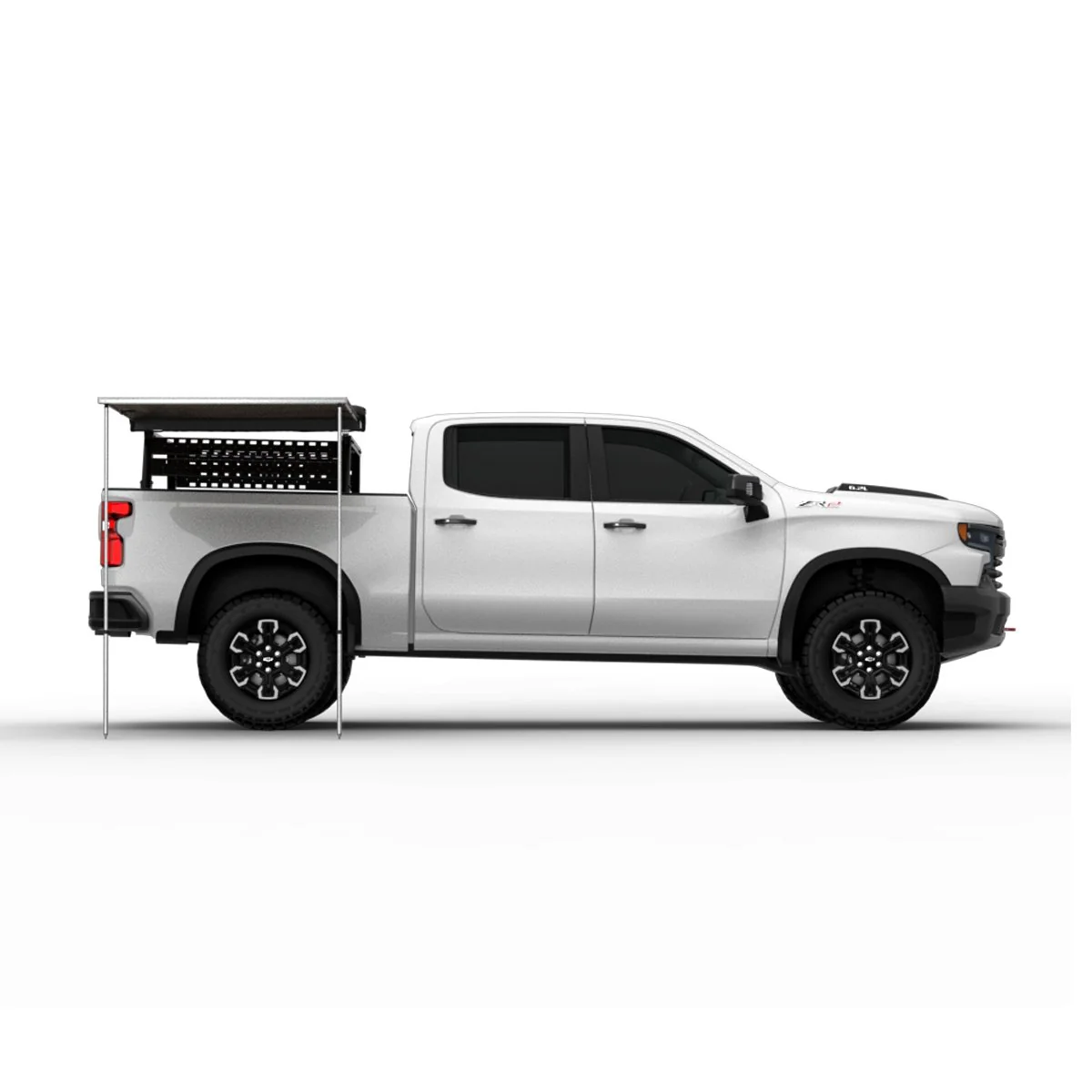 Truck or Car Awning, 4.5x6 Feet, Poly-Cotton Ripstop Fabric, Tan - Image 4