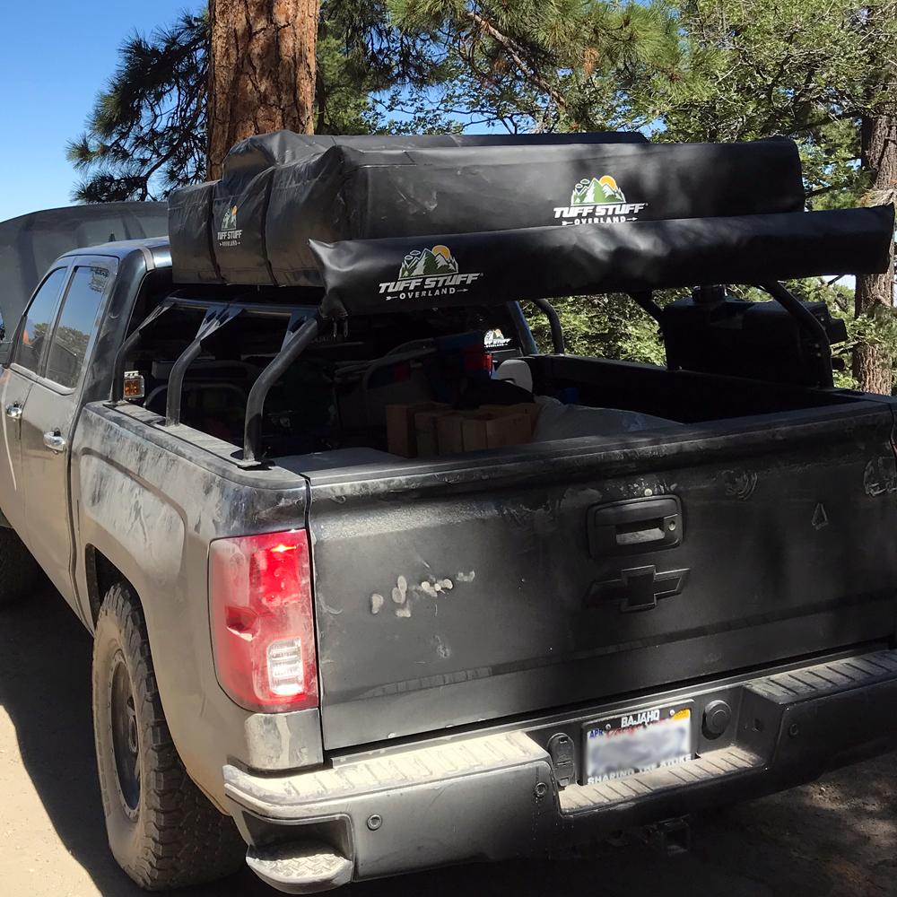 Truck Bed Rack for RTT, Adjustable, 51" Length, Steel, Black - Image 9